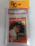 1996 Topps Mantle#10 Reprint of 1960 Topps, PSA Graded 9