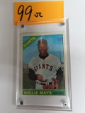 1966 Willie Mays, Topps Baseball Card #1