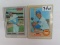 TWO (2) X the Money: Topps Ernie Banks Baseball Cards of 1970 and 1968.