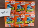 Six (6) Unopened Packs All One Money: 1990 Donruss Baseball unopened packs. All One $