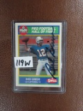 Bob Griese Signed Football Card, Hradil Auction Co. Does Not Guarantee Authenticity.