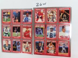 Both For One Money: 1991 Sports Card News Un-Cut Sheets incl. Cal, Deion, Glavine, Magic, Aikman,