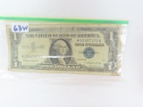 1957-B $1 Silver Certificate, Blue Seal