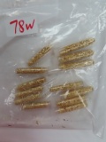 Twelve (12) Tubes of Gold Flakes All One Money: 2.5