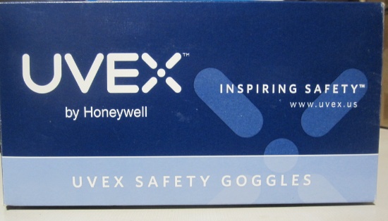 Lot of 10 Uvex Safety Goggles