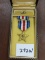 WWII early over brooch Silver Star Medal with Box. Estate Find
