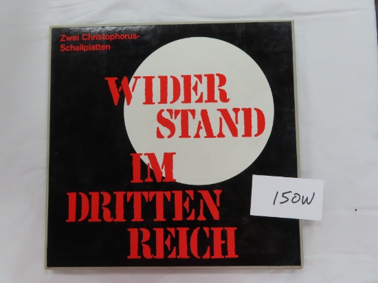 Widerstand im Dritten Reich, 2 Records and papers included. October 1961, Stuttgart, Germany.