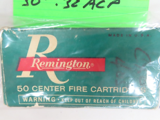 Thirty (30) .32ACP FMJ, 71 grain, 7.65mm