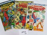 All Three (3) For One Money: The Amazing Spider-Man Marvel Comics # 123,124,127. 1973
