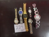 SIX (6) Estate Watches, As Found, All One Money incl. Relic, Citizen, Guess, Tommy H., Fossil, SEKSY