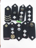 Vintage Scotland Police Shoulder Rank Insignia Boards. All One Money
