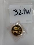 24K (.999 FINE) GOLD 1/4 (.25) Troy Ounce 1982 Chinese Panda.