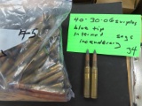 Forty (40) 30-06 Blue Tip Incendiary Cartridges, scarce!