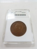 My What A Pretty Penny! 1951 Great Britain One Penny, ANACS Graded MS64. Old Holder