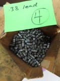 Nine (9) pounds of lead bullets (not cartridges) .38 caliber Flat Nose Lead