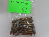 Twenty-Five (25) .30-30 Winchester Cartridges, sp