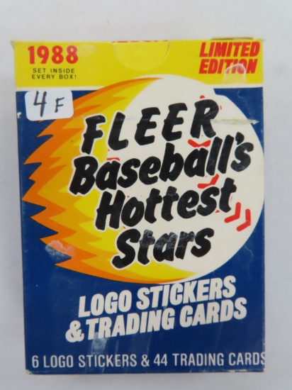 1988 'REVCO' FLEER BASEBALL’S HOTTEST STARS SET,44 Cards/6 Stickers