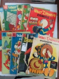 TEN (10) Low Grade Golden Age Disney Comics For One Money. 10 Cents