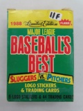 1988 Fleer MLB BEST, Sluggers vs Pitchers, 44 Cards, Complete Set. Boggs, Clark, Clemens, Glenn