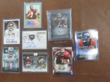 Eight (8) Signed Football Cards for One Money: 100% Guaranteed Authentic. incl. Troy Edwards,