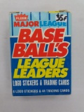 1988 Fleer Complete 44 card boxed set, League Leaders. MLB. LE.