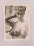 Vintage Photo of Rare Three (3) Breasted Female. Outstanding Estate Find.
