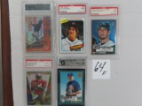 All One MONEY: Collection of Graded NINE Sports Cards. incl 1980 Topps Dave Rosema