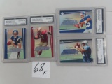 All Four (4) For One Money: FGS Graded 10 2006 upper deck football cards incl Vince Young. All TENS