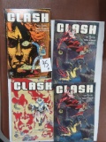 CLASH COMPLETE SET 1-3 TOM VEITCH $4.95 DELUXE FORMAT DC 1991 NICE!!! All one Money