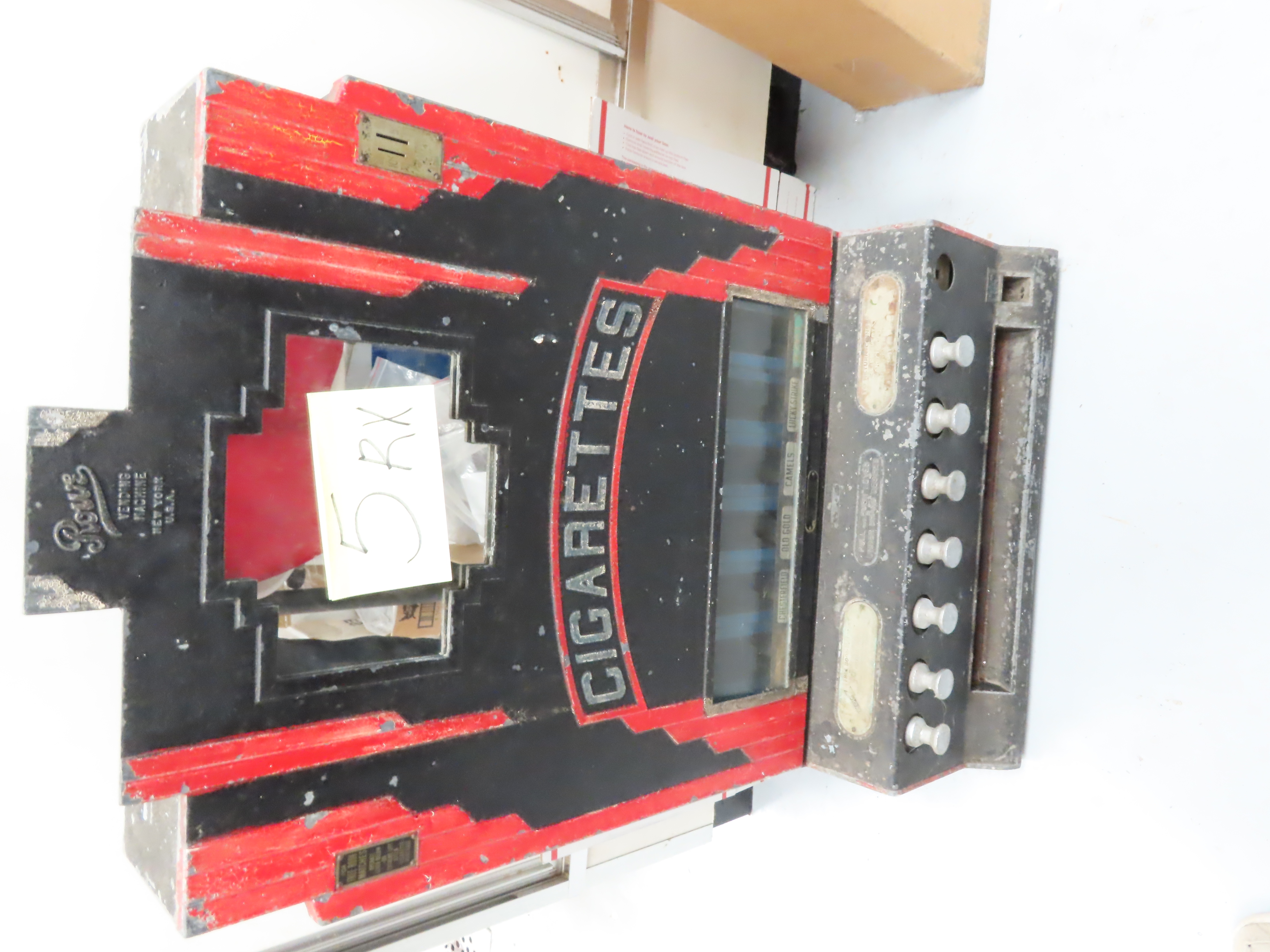 ART DECO 1930's Rowe Mechanical Cigarette Vending