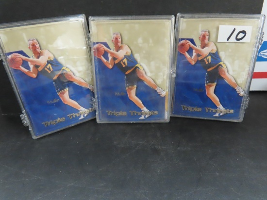 Three (3) For One Money: Nine Card Triple Threats Inserts TT1-TT9, 1996-97 Skybox premium incl.