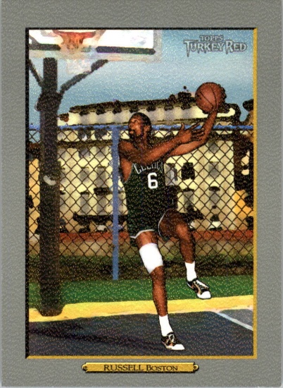 Three (3) For One Money:  2006 Topps Turkey Red #235 Bill Russell Basketball Card