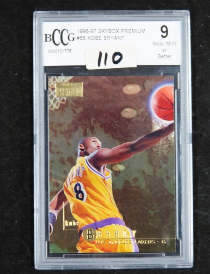 1996-97 Skybox Premium #55 Kobe Bryant, BCCG Graded 9