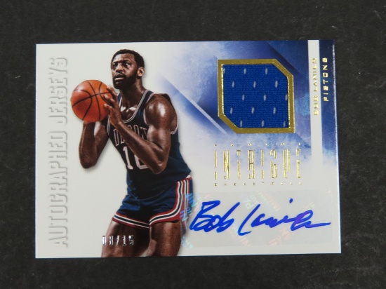 #8/15 serial #d (extremely Short Print) 2012-13 Panini Intrigue Bob Lanier SIGNED Jersey Card!