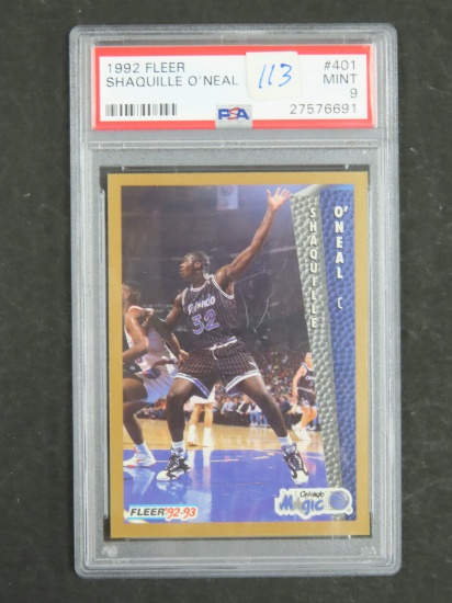 1992 Fleer Shaquille O'Neal ROOKIE #401 PSA Graded 9