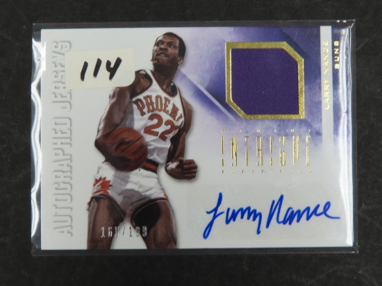 #165/199 serial #d (Short Print) 2012-13 Panini Intrigue Larry Nance SIGNED Jersey Card!