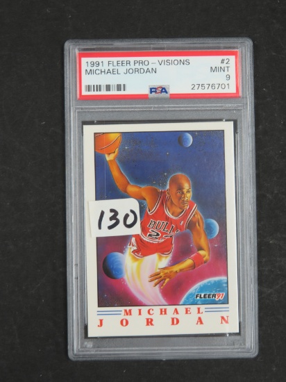 1991-92 Fleer Pro-Visions Michael Jordan #2 Bulls PSA 9