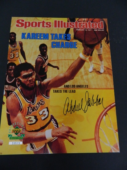 Twenty (20) For One Money: 8.5" X11" 1991 Upperdeck Limited Edition SI Cover with Jabbar