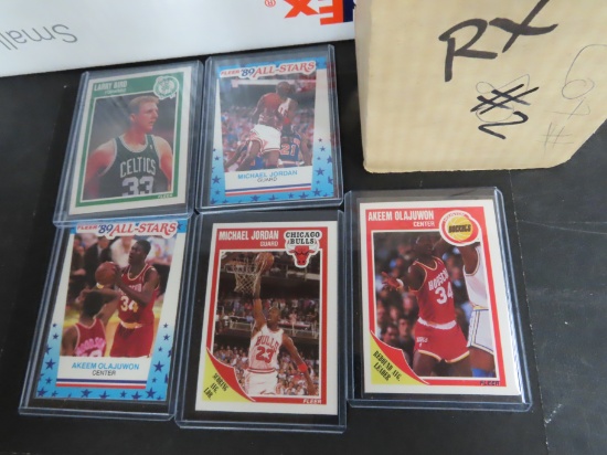 Complete: 1989-90 Fleer Basketball Complete Set (168) + Sticker Set (11) - Jordans