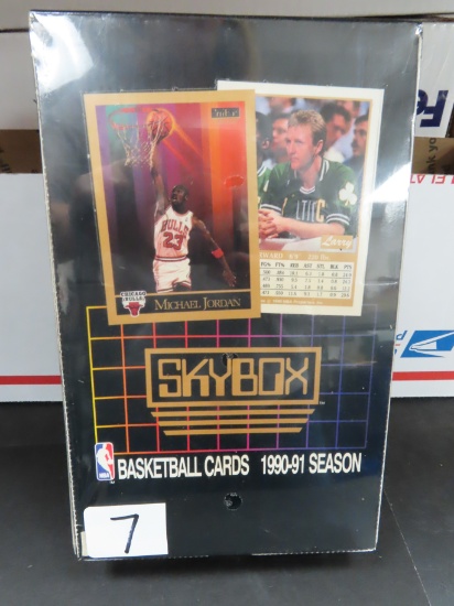 Unopened: 1990-91 SKYBOX BASKETBALL SERIES 1 FACTORY SEALED  BOX - JORDAN