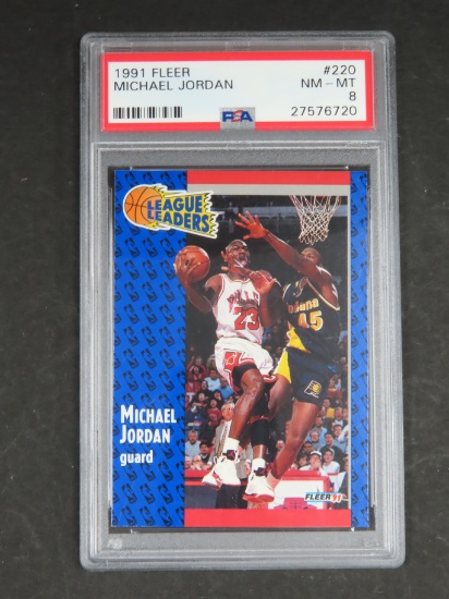 1991 Fleer Michael Jordan #220, PSA Graded 8