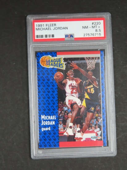 1991 Fleer Michael Jordan #220, PSA Graded 8.5
