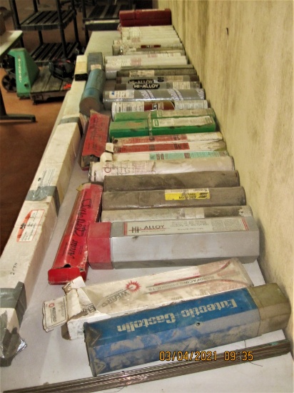 Lot of exotic metal welding rods