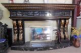 Black Marble Fireplace