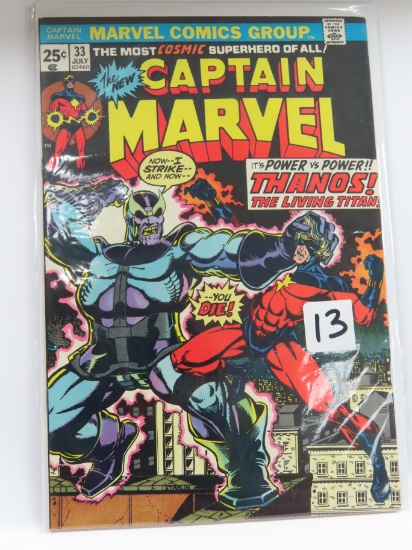 Captain Marvel #33 (KEY) Origin of Thanos (July 1974)