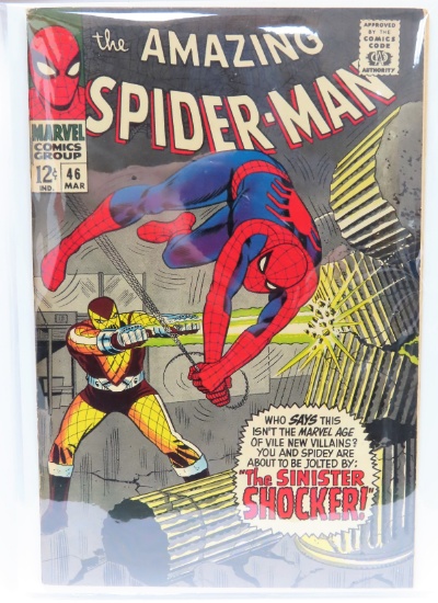 AMAZING SPIDER MAN # 46 MARVEL COMICS 1967 JOHN ROMITA KEY ISSUE 1st SHOCKER