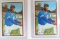 TWO X The Money: 1989 Bowman #220 Ken Griffey Jr. Seattle Mariners RC Rookie Cards HOF