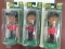 Three (3) X The Money: 2002 Upper Deck Tiger Woods Bobble Head, Tiger Slam, Playmakers, Unopened.