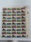 $7.50 Face Value: 1980 Summer Olympics Complete Sheet of Fifty (50) 15 Cent Stamps Scott 1791-93