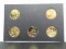 Five (5) Gold Electroplated State Quarters For One Money